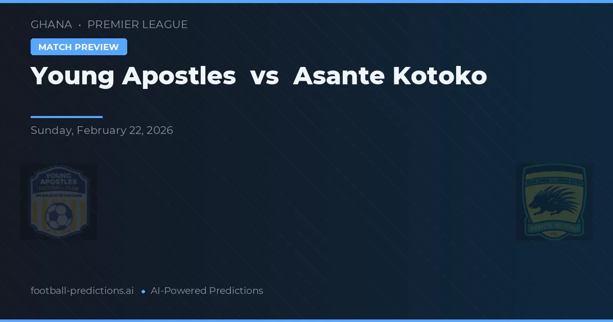 Jóvenes Apóstoles vs Asante Kotoko — pronóstico y previa del partido