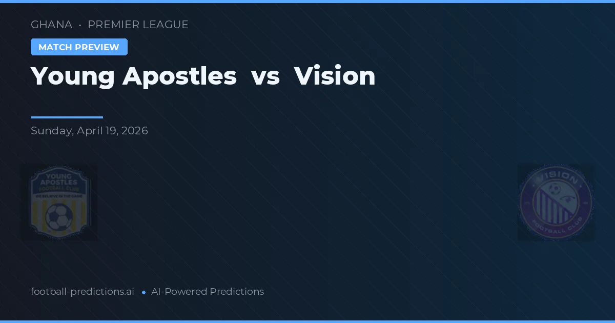 Jóvenes Apóstoles vs Visión — pronóstico y previa del partido