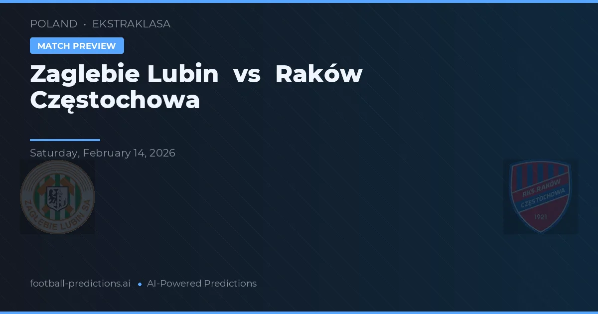 Zagłębie Lubin vs Raków Częstochowa — pronóstico y previa del partido