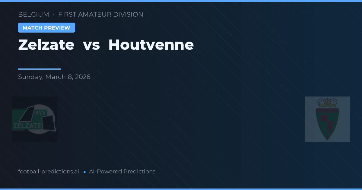 Zelzate vs Houtvenne — pronóstico y previa del partido