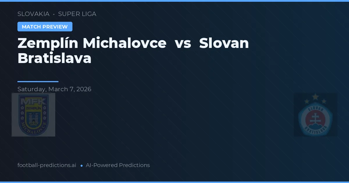 Zemplín Michalovce vs Slovan Bratislava — pronóstico y previa del partido