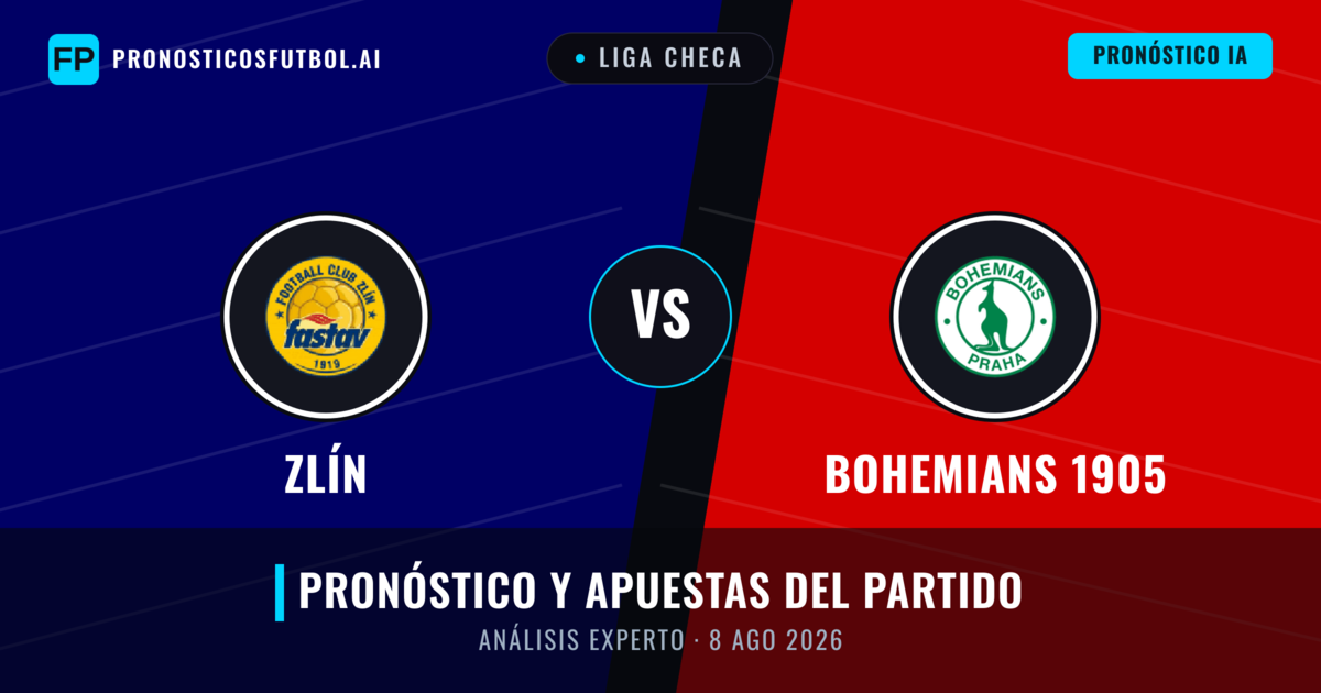 Zlín vs Bohemians 1905 — pronóstico y previa del partido