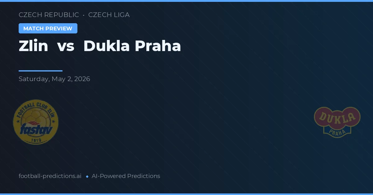 Zlín vs Dukla Praga — pronóstico y previa del partido