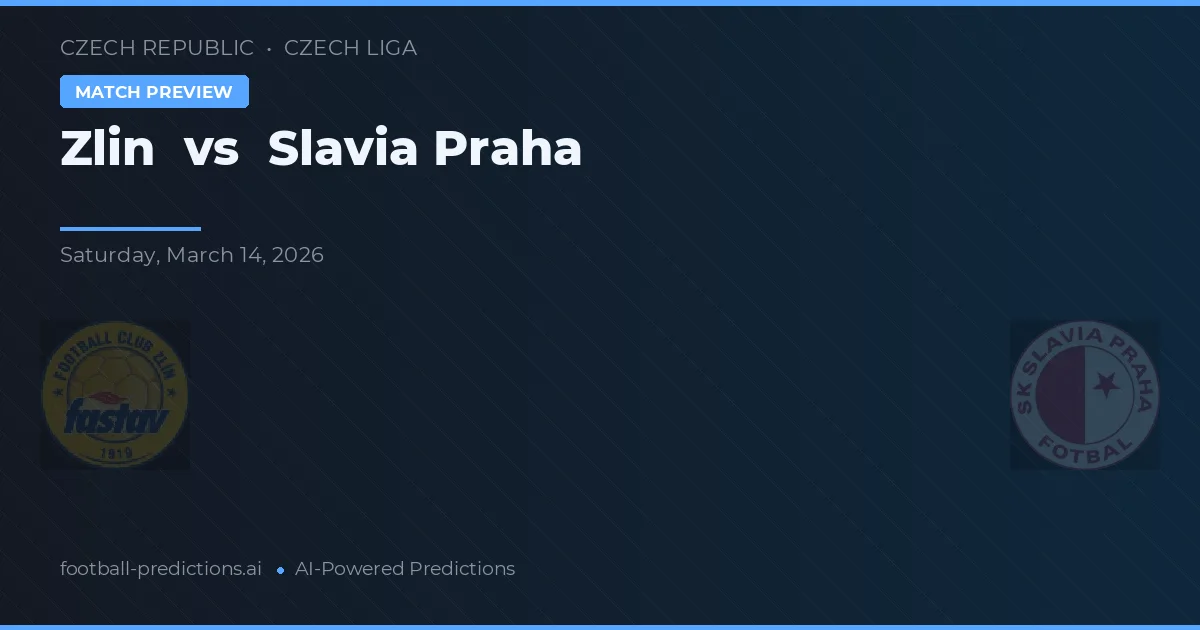 Zlín vs Slavia de Praga — pronóstico y previa del partido