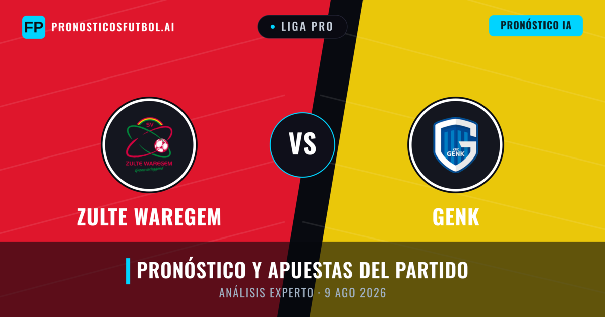 Zulte Waregem vs Genk — pronóstico y previa del partido