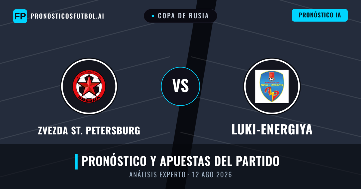 Zvezda St. Petersburg vs Luki-Energiya — pronóstico y previa del partido