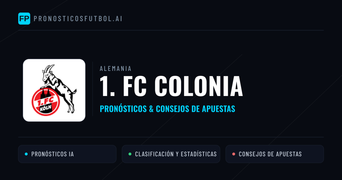 1. FC Colonia Pronósticos y estadísticas