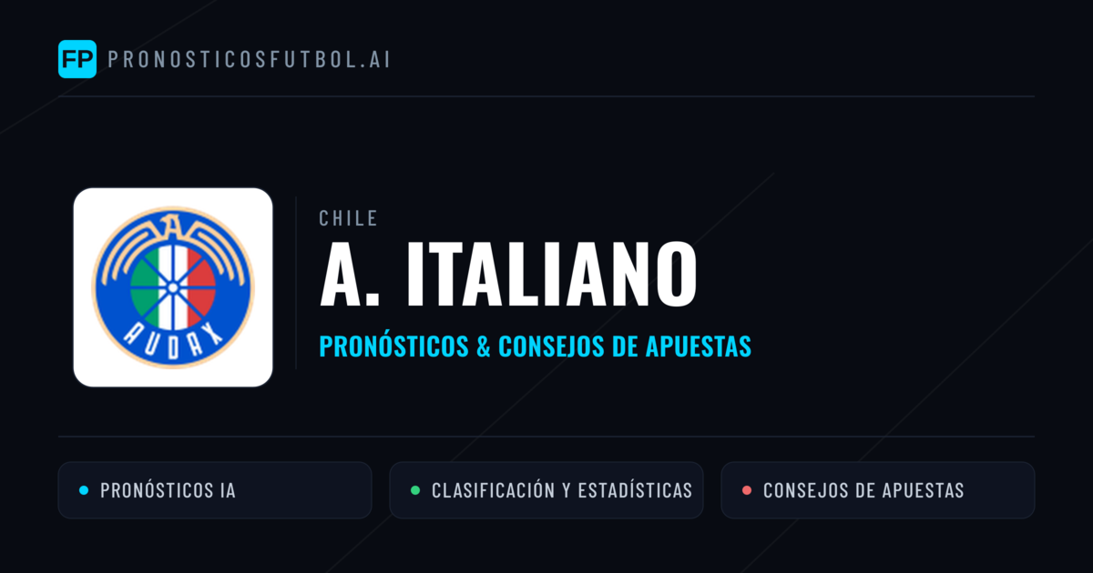 A. Italiano Pronósticos y estadísticas