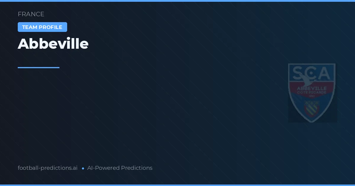Abbeville Pronósticos y estadísticas