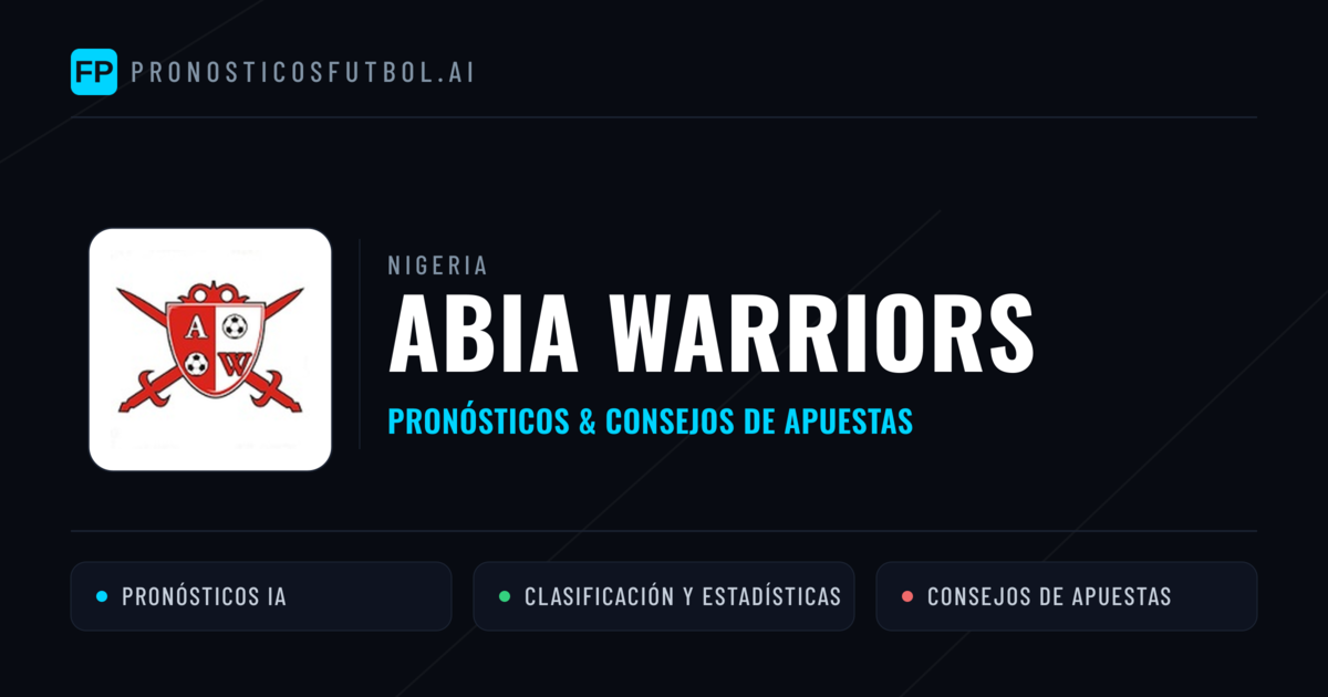 Abia Warriors Pronósticos y estadísticas
