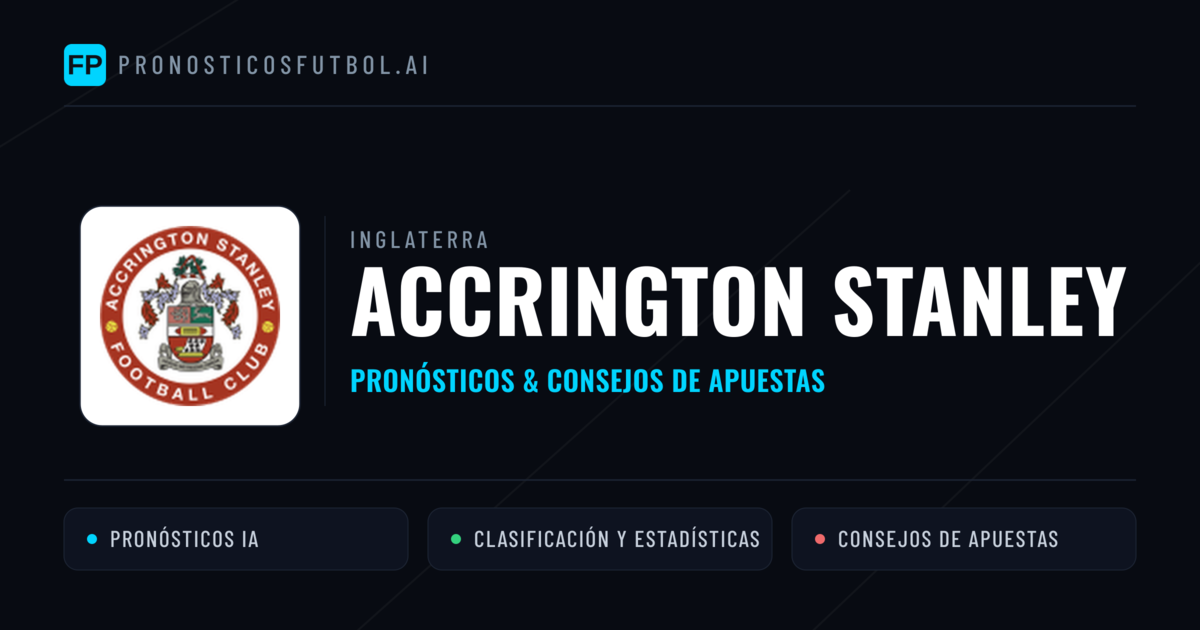 Accrington Stanley Pronósticos y estadísticas
