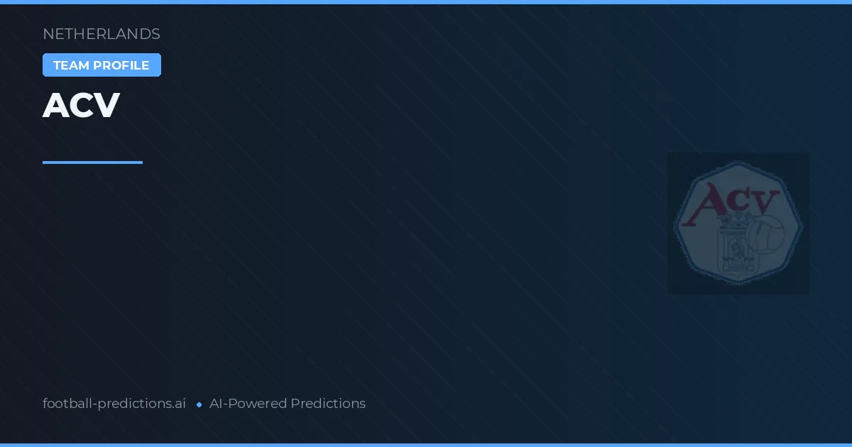 ACV Pronósticos y estadísticas