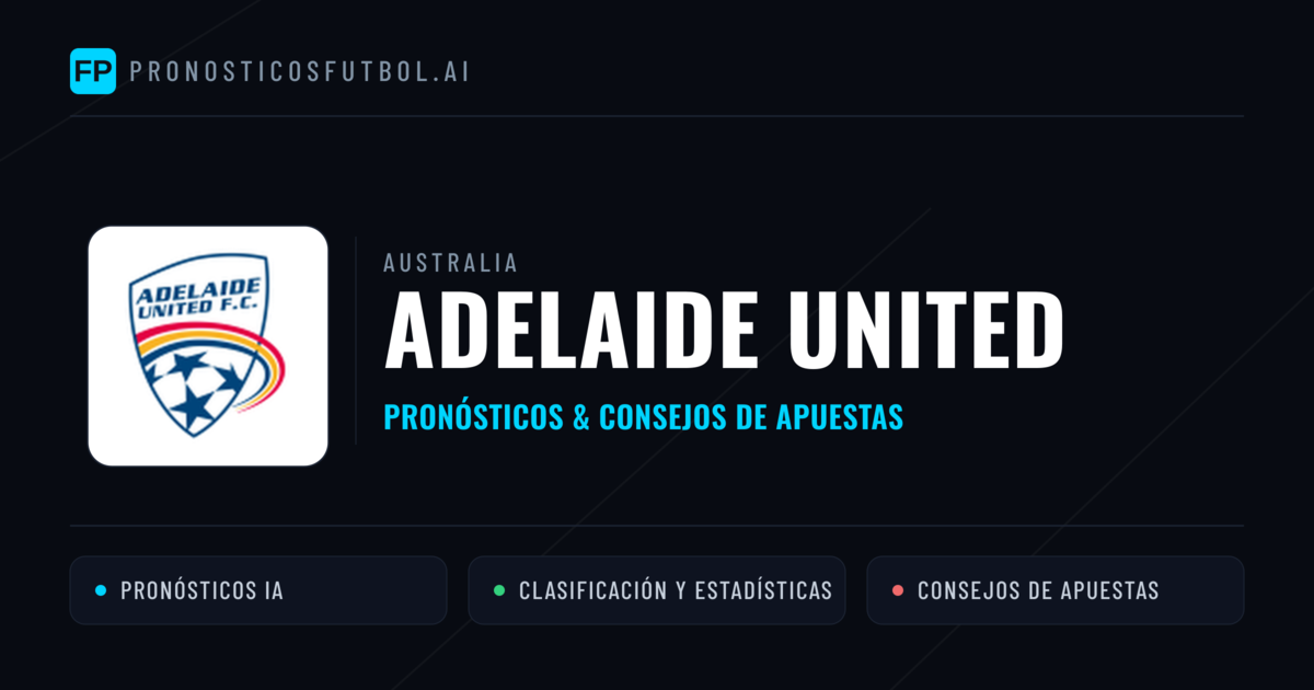 Adelaide United Pronósticos y estadísticas