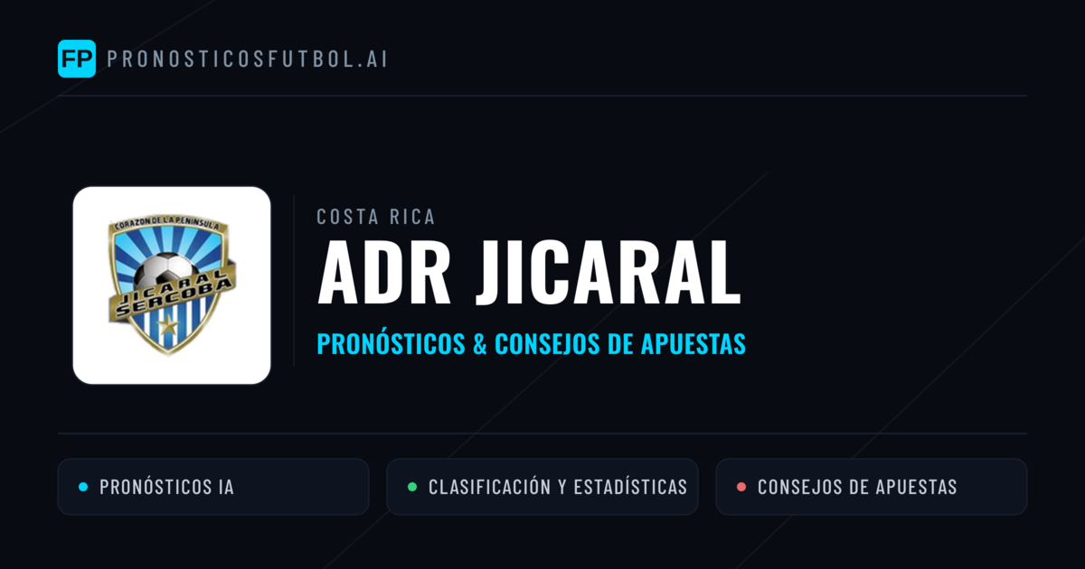 ADR Jicaral Pronósticos y estadísticas