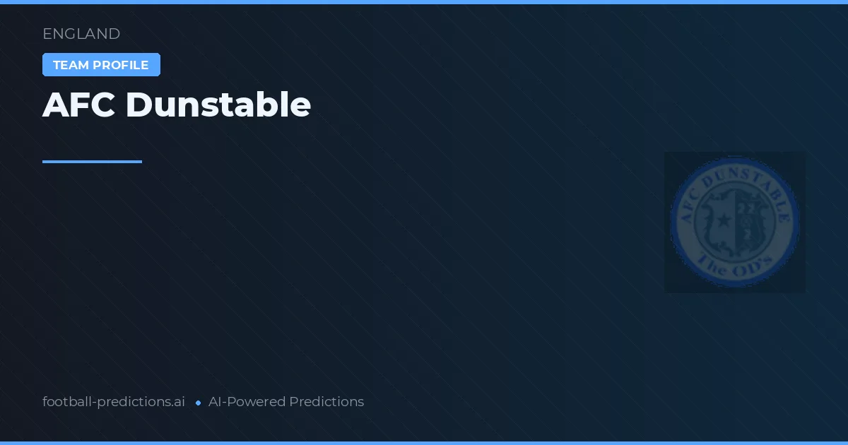 AFC Dunstable Pronósticos y estadísticas