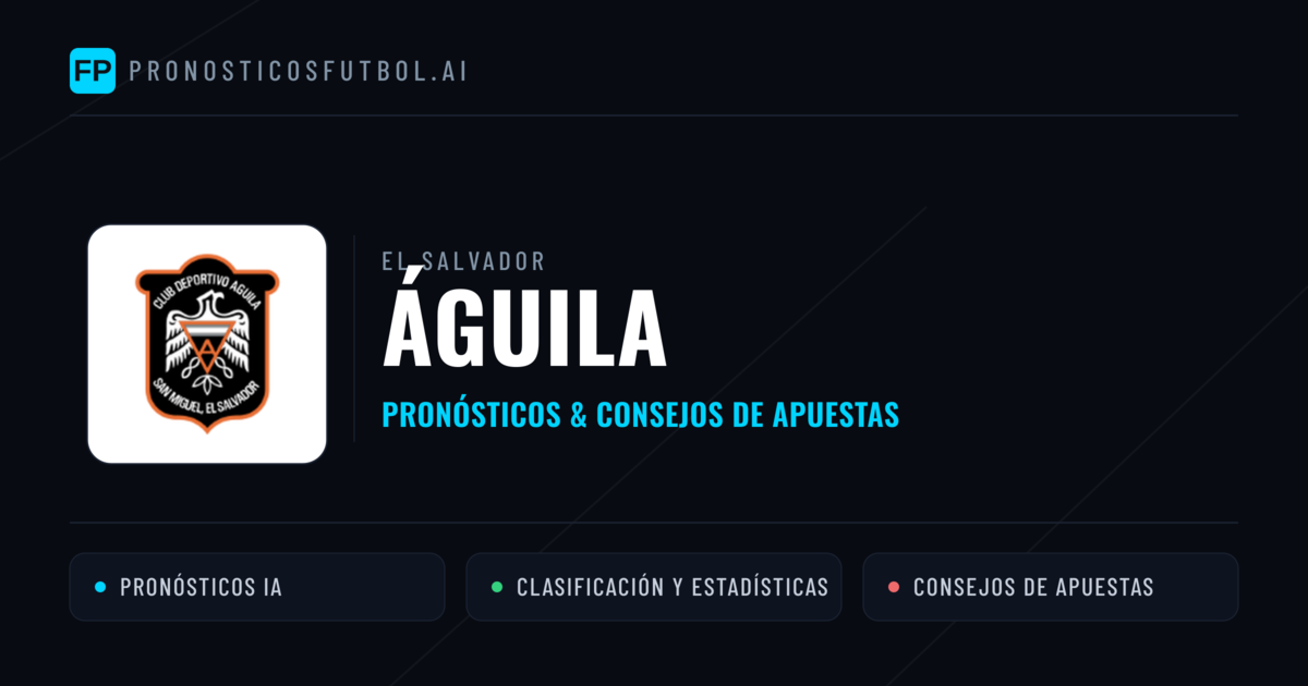 Águila Pronósticos y estadísticas