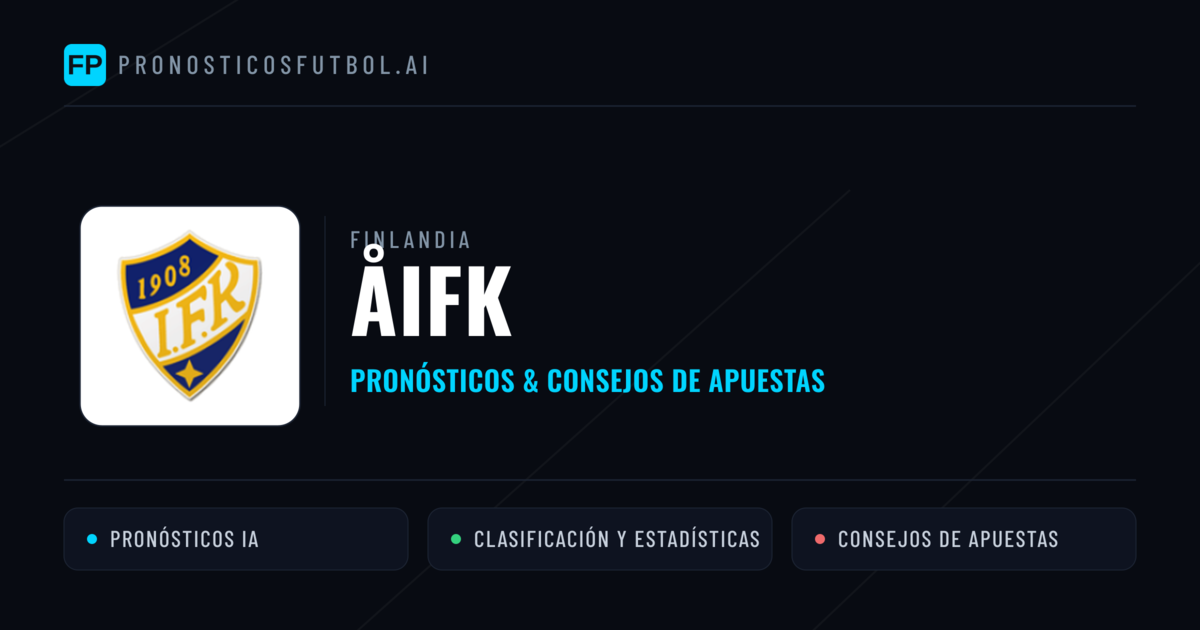 ÅIFK Pronósticos y estadísticas