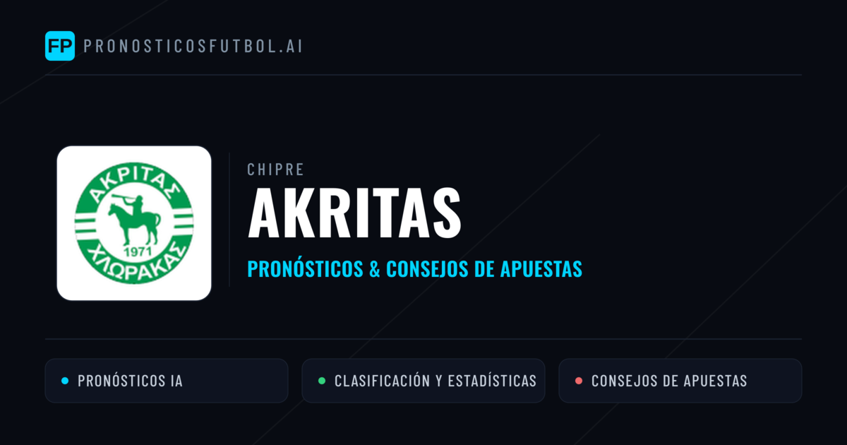 Akritas Pronósticos y estadísticas