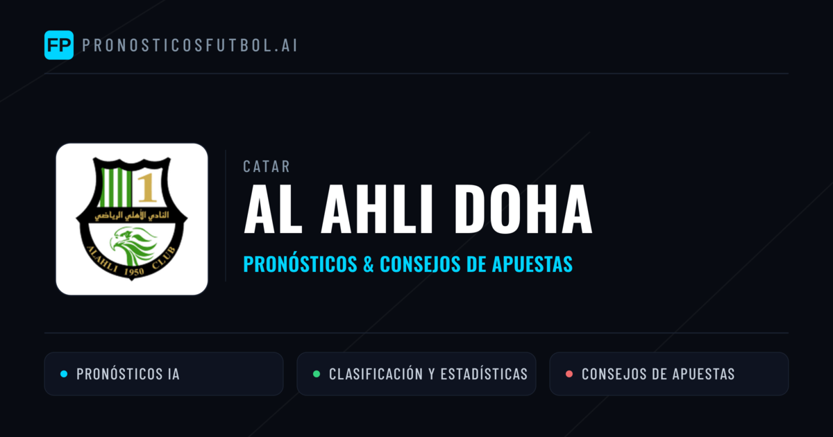 Al Ahli Doha Pronósticos y estadísticas