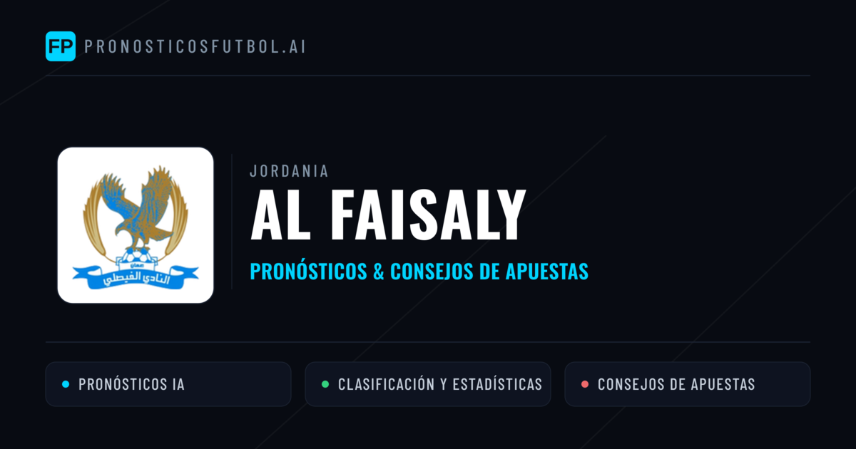 Al Faisaly Pronósticos y estadísticas
