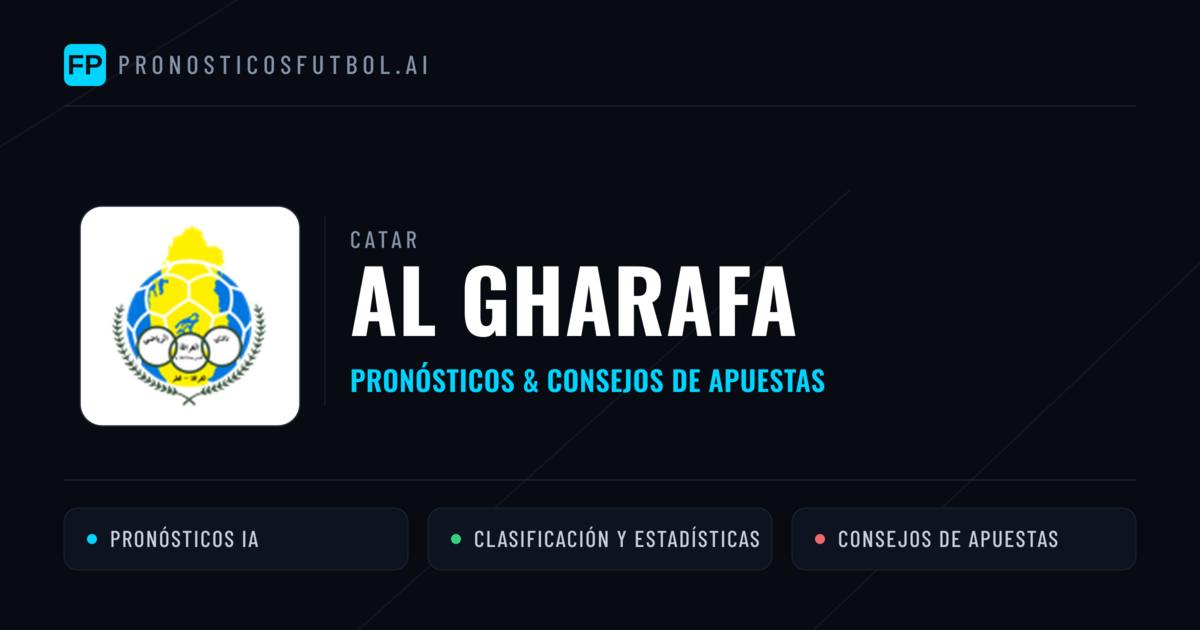 Al Gharafa Pronósticos y estadísticas