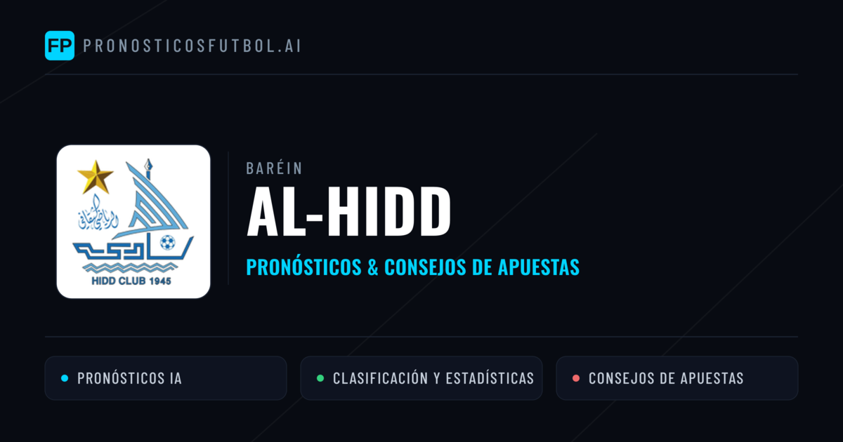 Al-Hidd Pronósticos y estadísticas