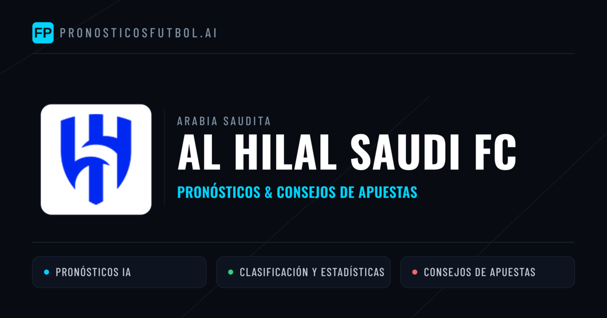 Al Hilal Saudi FC Pronósticos y estadísticas