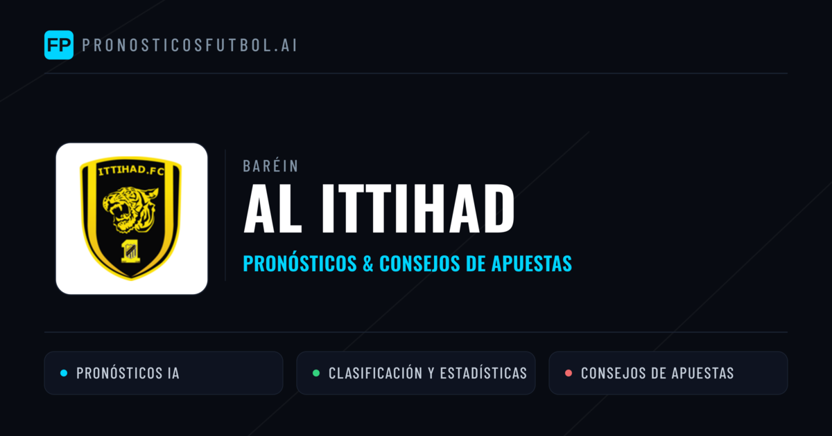 Al Ittihad Pronósticos y estadísticas