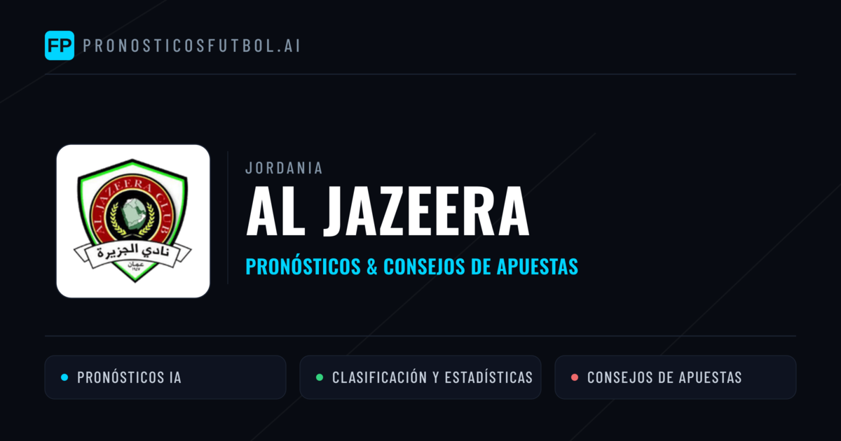Al Jazeera Pronósticos y estadísticas