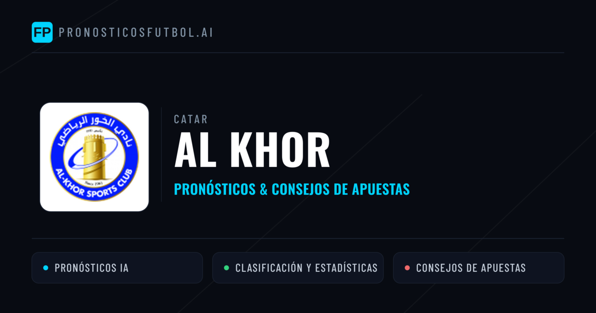 Al Khor Pronósticos y estadísticas