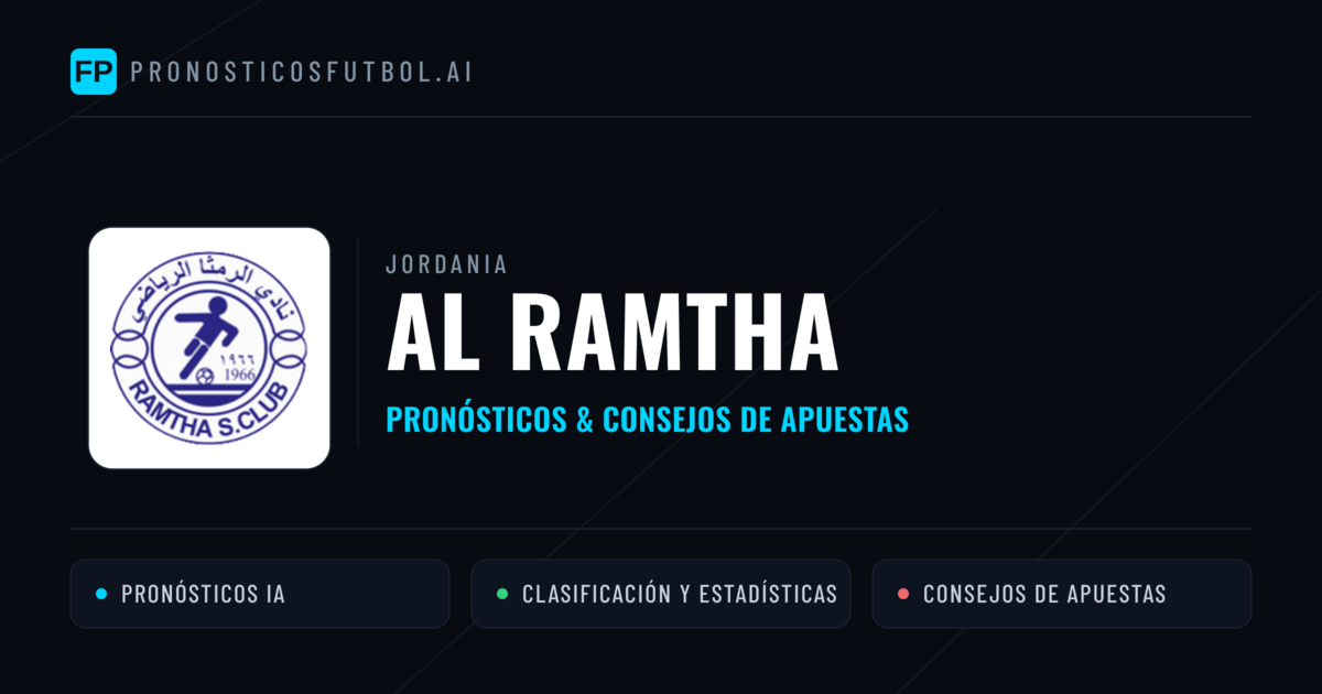 Al Ramtha Pronósticos y estadísticas