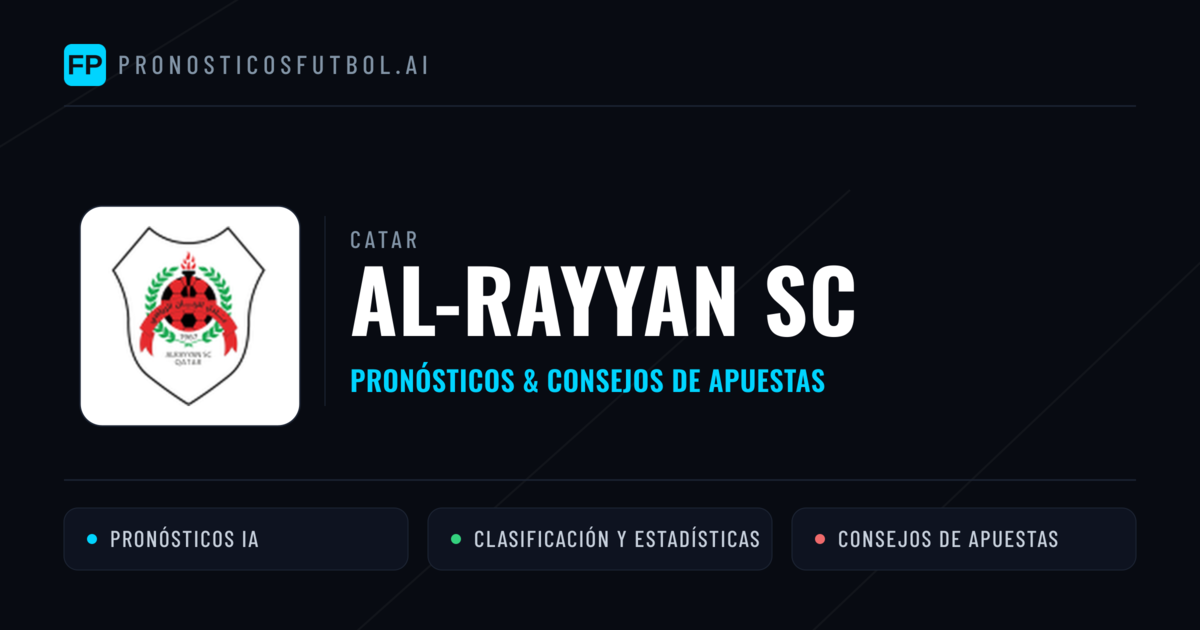 Al-Rayyan SC Pronósticos y estadísticas