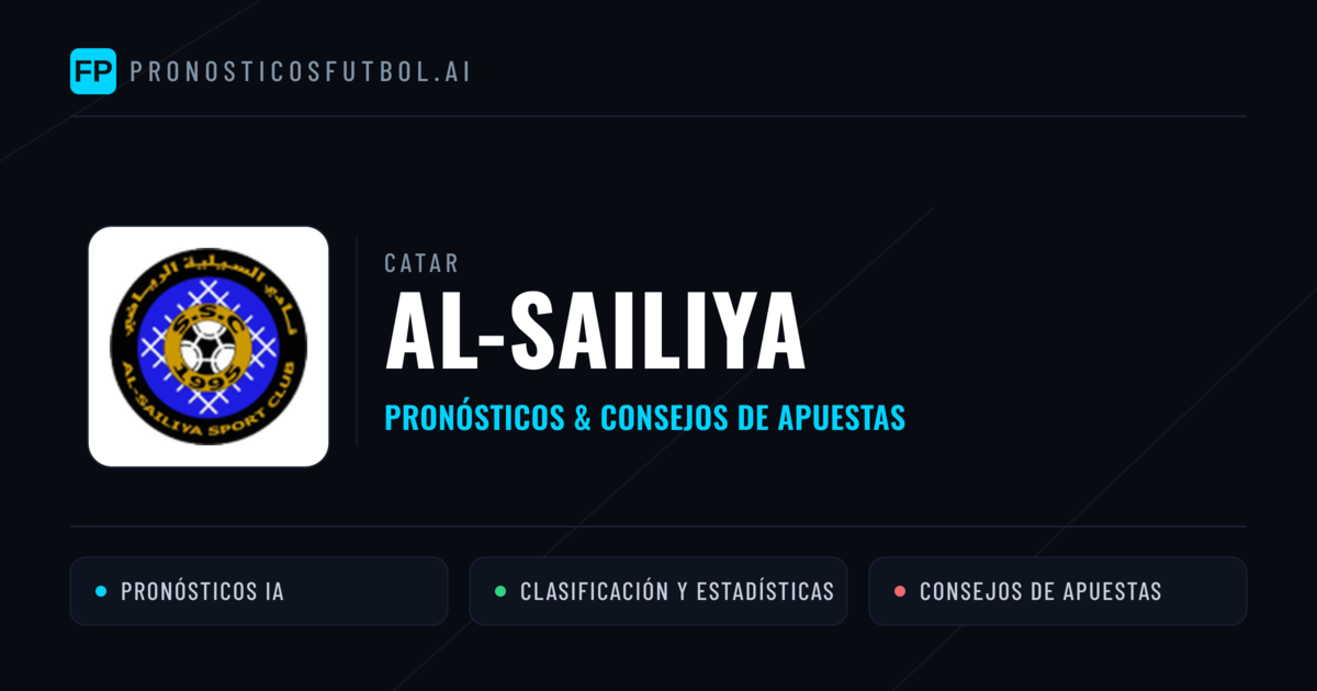 Al-Sailiya Pronósticos y estadísticas