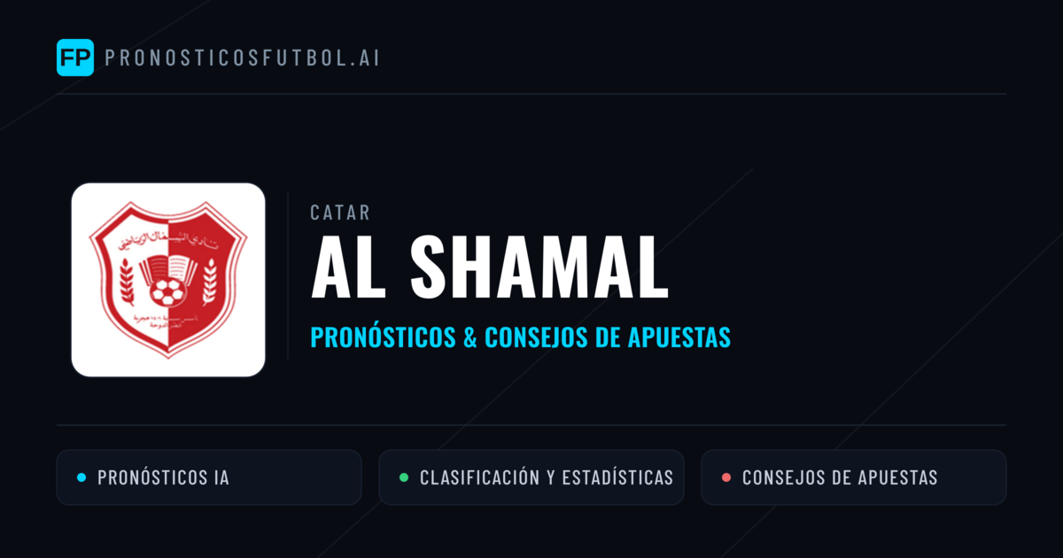 Al Shamal Pronósticos y estadísticas