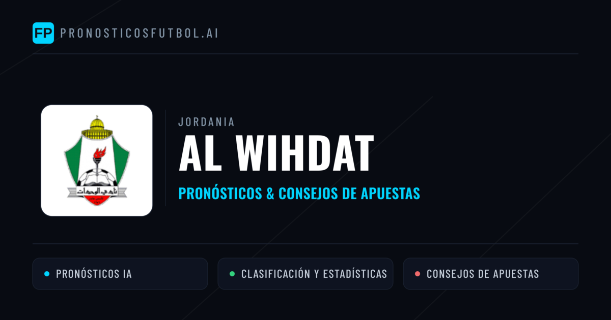 Al Wihdat Pronósticos y estadísticas