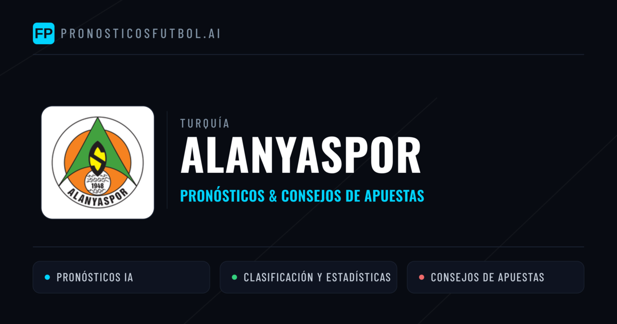 Alanyaspor Pronósticos y estadísticas