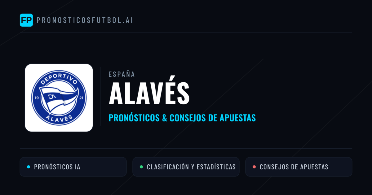Alavés Pronósticos y estadísticas