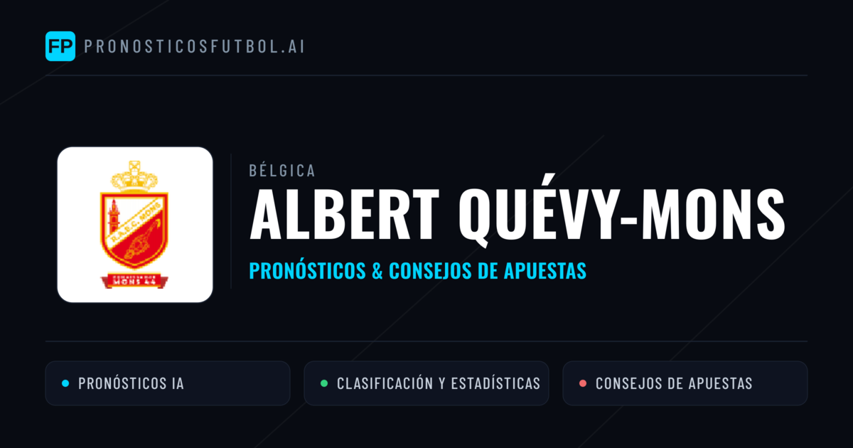 Albert Quévy-Mons Pronósticos y estadísticas