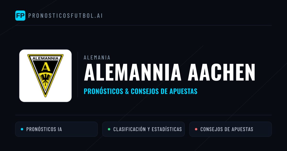 Alemannia Aachen Pronósticos y estadísticas