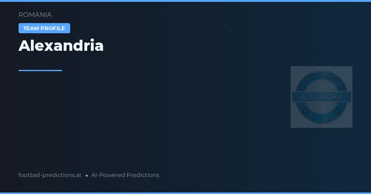 Alexandria Pronósticos y estadísticas