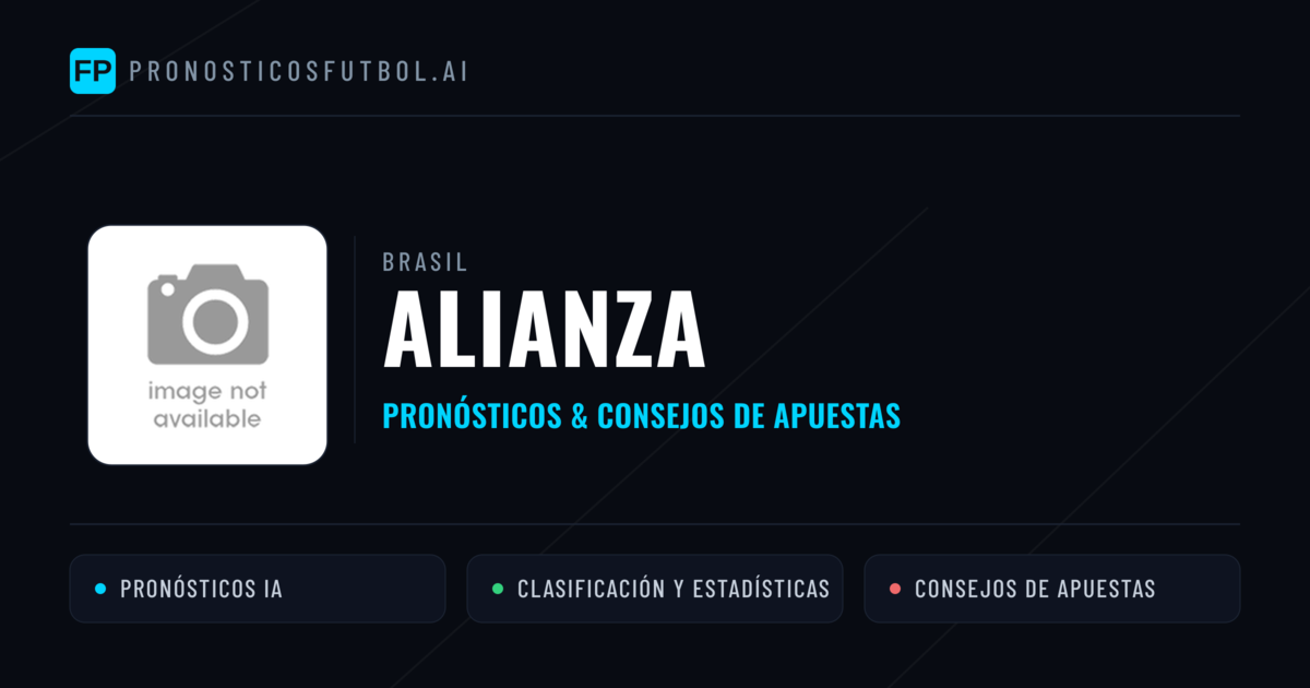Alianza Pronósticos y estadísticas