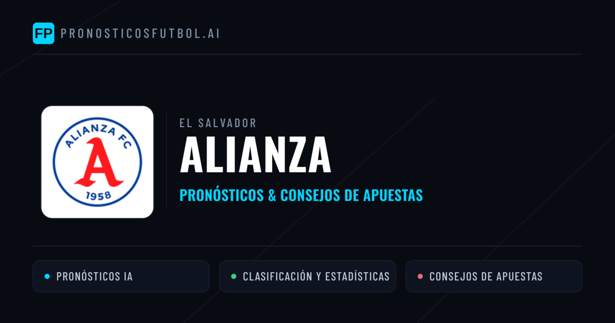 Alianza Pronósticos y estadísticas