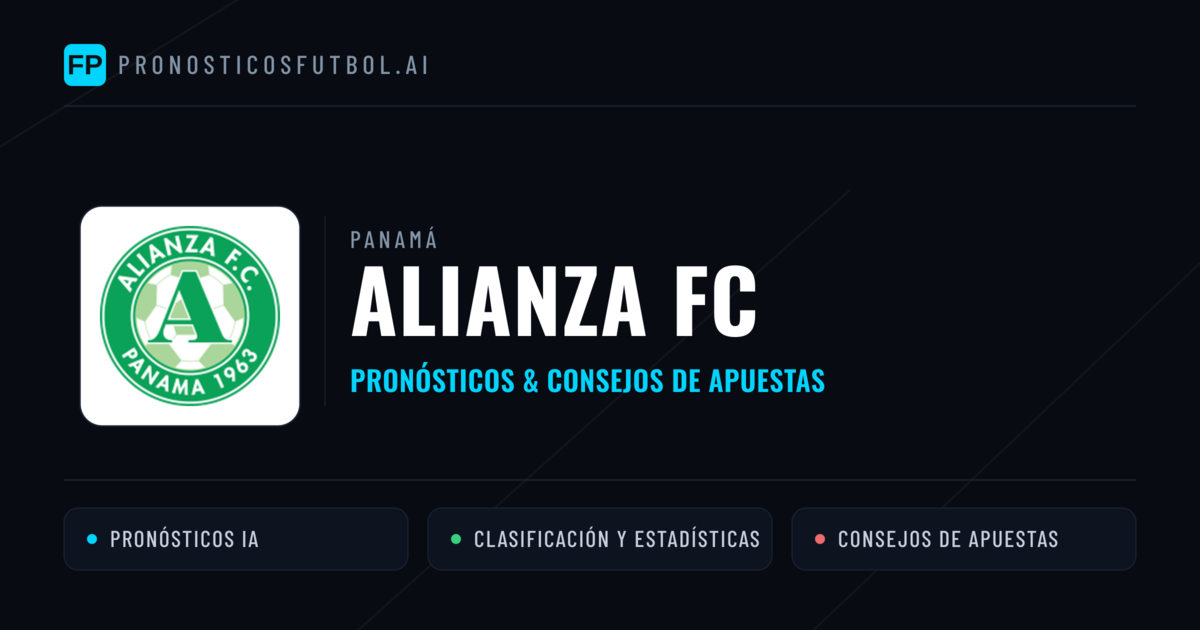Alianza FC Pronósticos y estadísticas