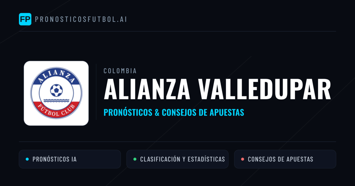Alianza Valledupar Pronósticos y estadísticas