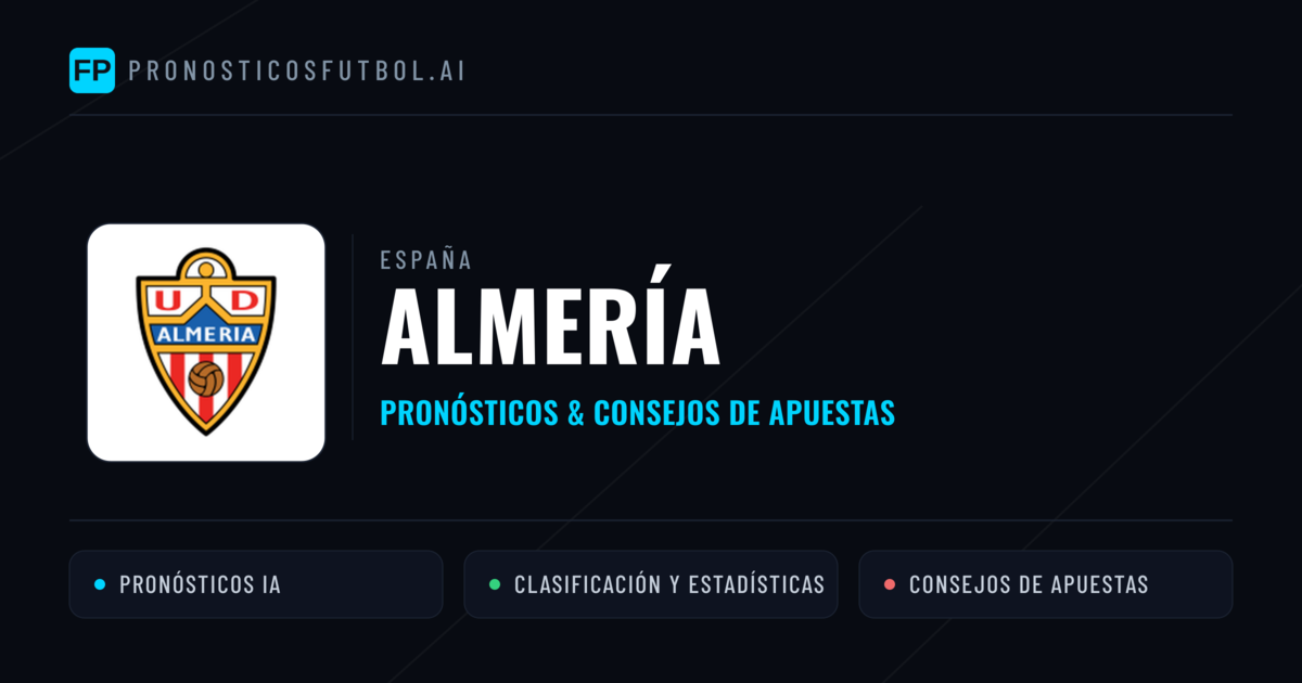 Almería Pronósticos y estadísticas