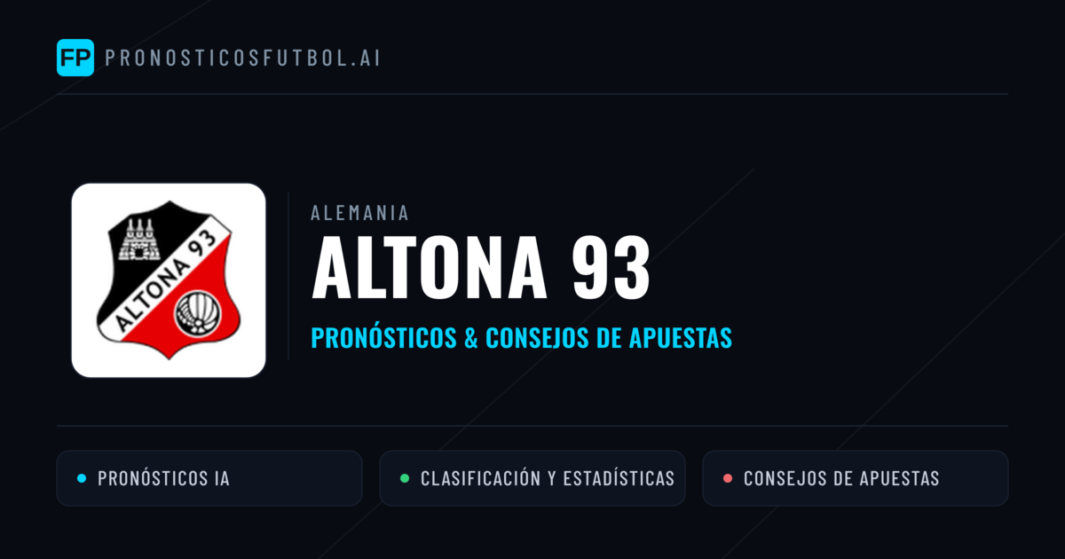 Altona 93 Pronósticos y estadísticas