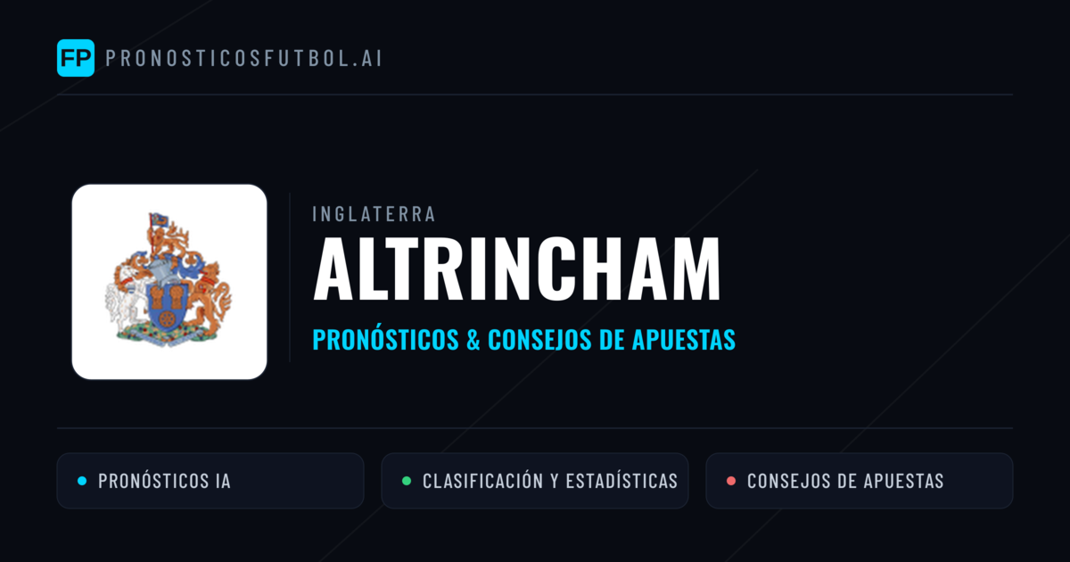 Altrincham Pronósticos y estadísticas