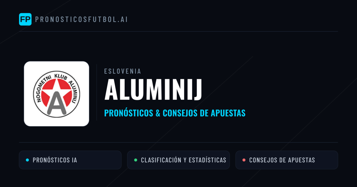 Aluminij Pronósticos y estadísticas