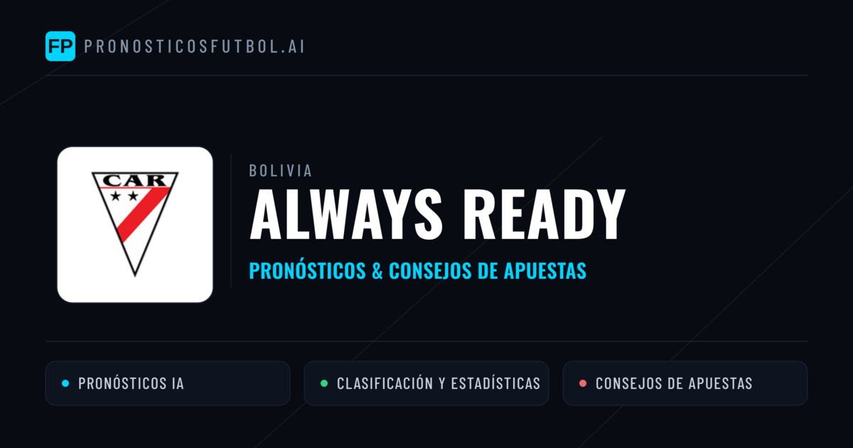 Always Ready Pronósticos y estadísticas