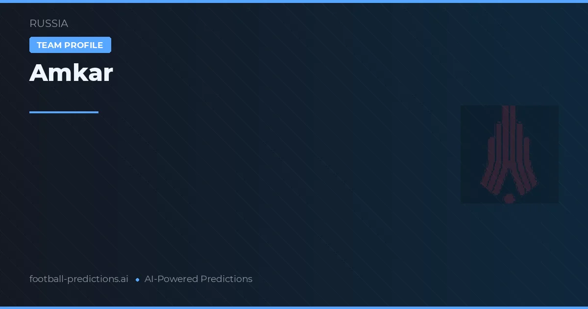 Amkar Pronósticos y estadísticas